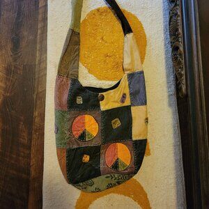 Hippie Patchwork Boho Tote Bag